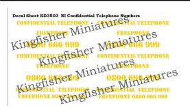 NI Confidential Phone Numbers - Yellow Type 2